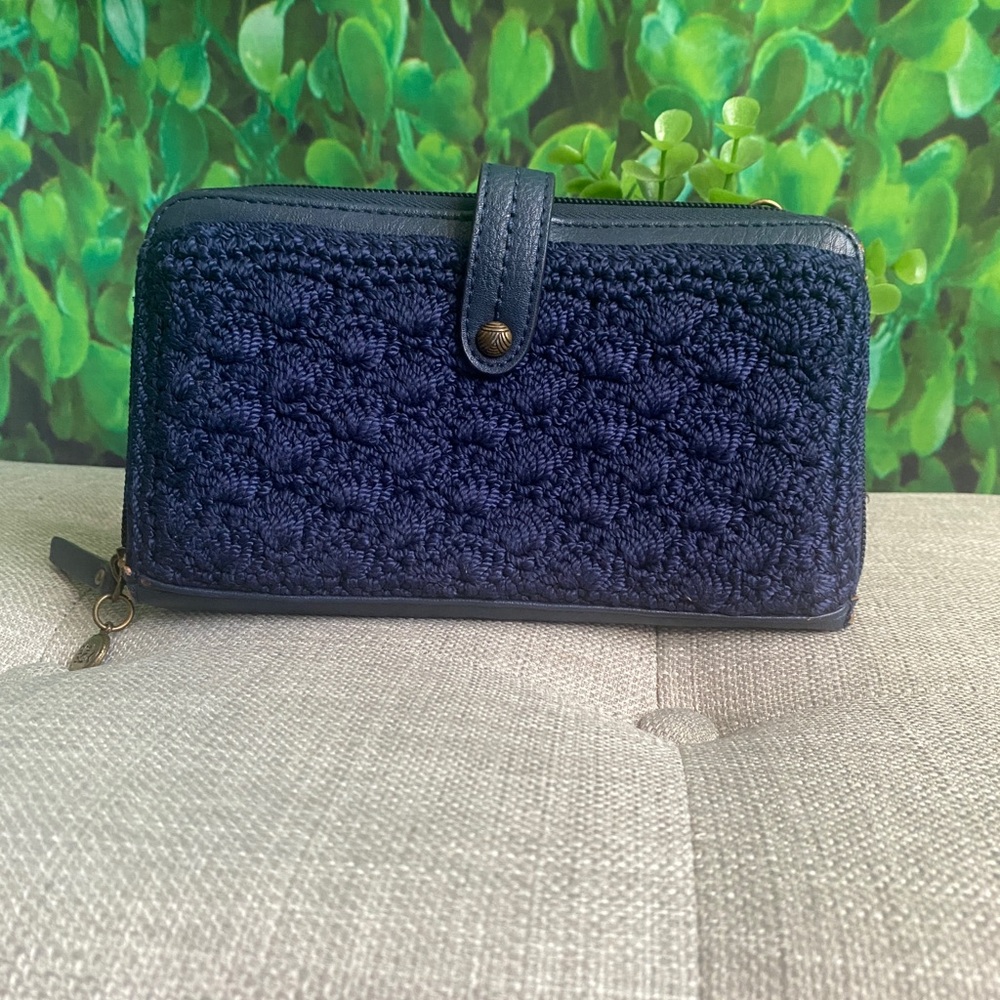 The Sak - Navy Blue Crochet Wallet